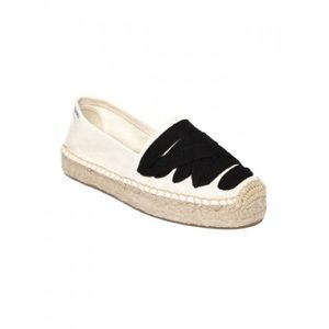 Soludos Espradrille Black Lace Up Size 9